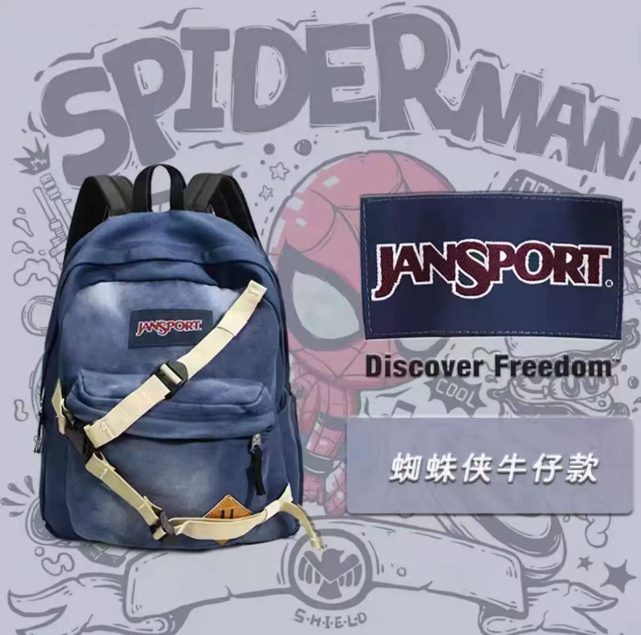 Jansport Backpack Garfield the Amazing Spider-Man Same Style Backpack Male Jasper Primary and Secondary School Student School Bag Female