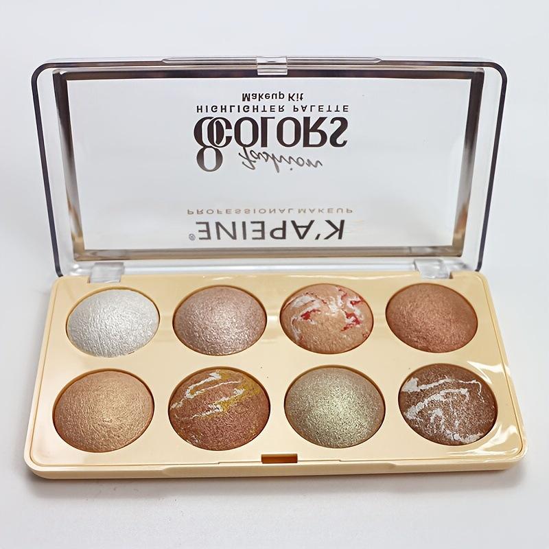 Capel's Popular New Eight-Color Pearlescent Baked Powder Compact Makeup, Contouring Blush, All-In-One Highlighter, Eyeshadow, Exclusively for Cross-Border Sales
