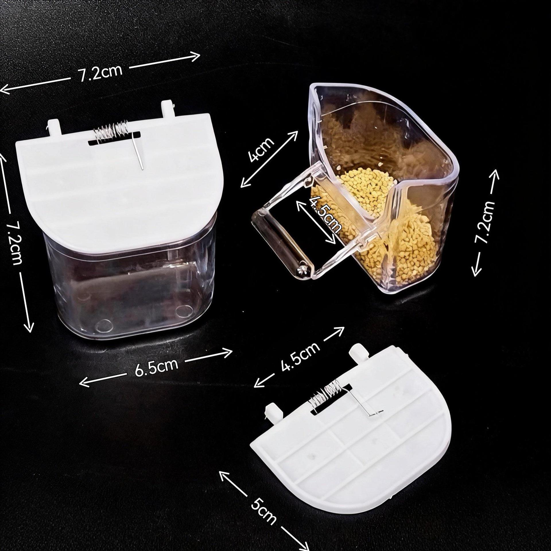 Factory supply bird splash-proof food box external Cup food box Jin Qing hibiscus bird parrot food basin