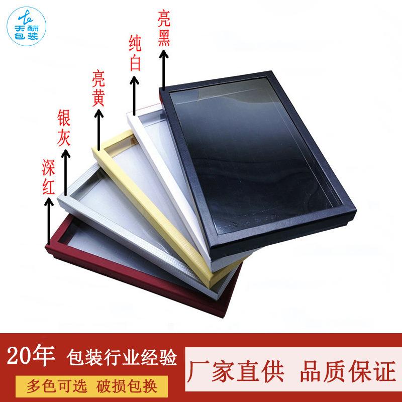 In-Stock 100-Slot Ring Box, Multi-Color, with Lid and Window, Cross-Border Wholesale Ring and Earring Tray, Compensation for Any Damage