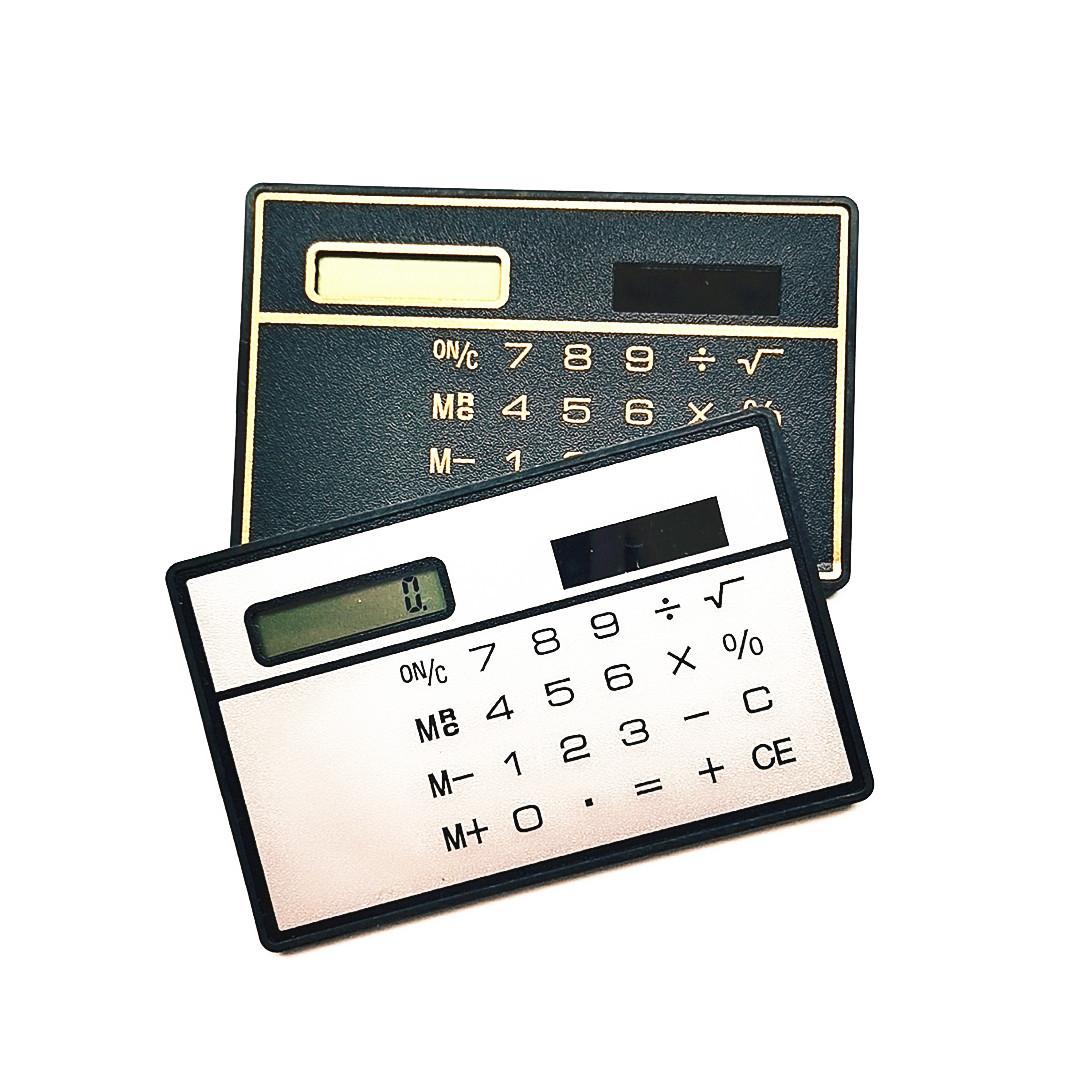 Card Type Thin Calculator Computer Portable Solar Calculator Learning Office Supplies