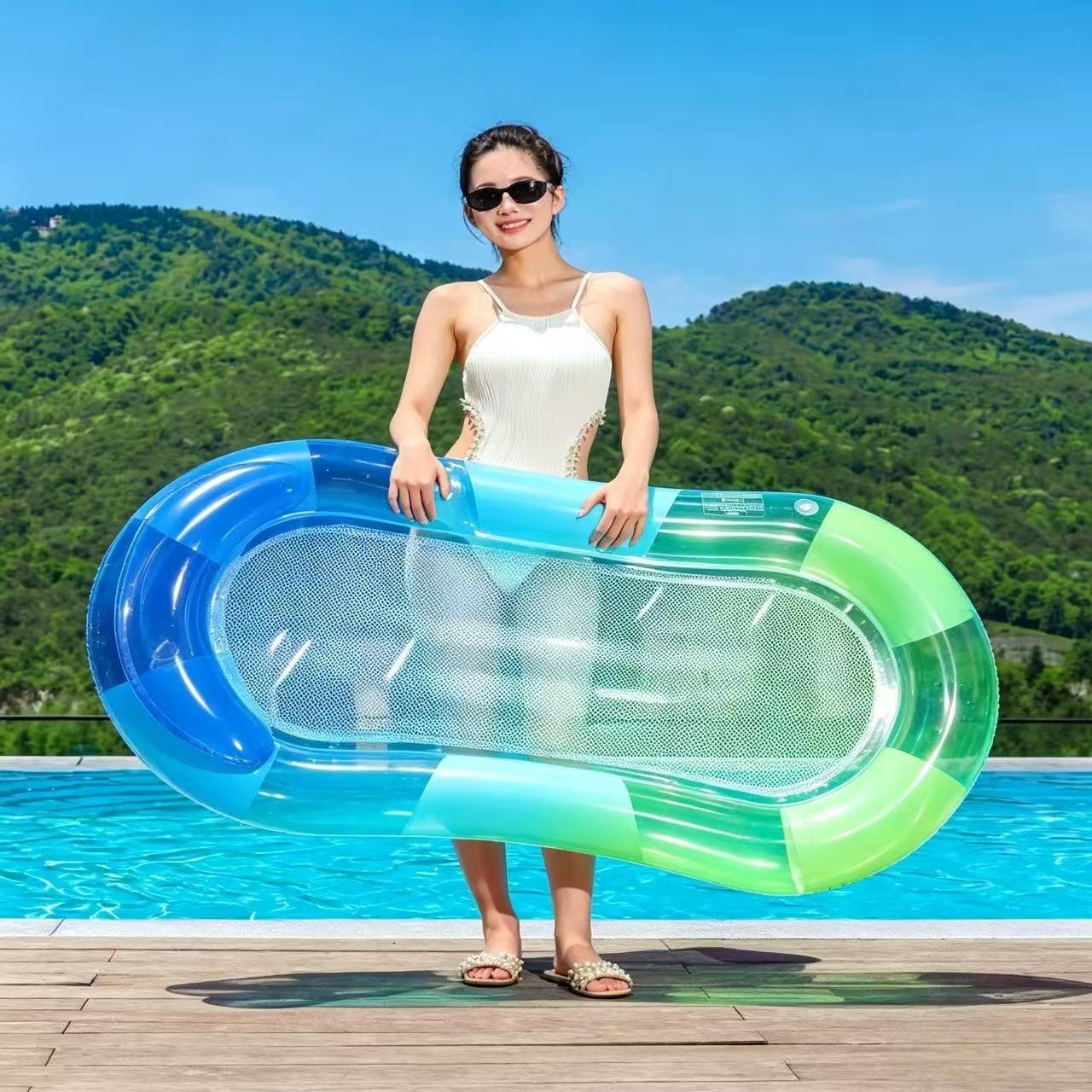 Cross-Border Inflatable Mesh Float Pool Toy, Lounge Chair, Water Float Bed, Hammock, Water Inflatable Toy