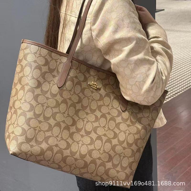 Koujia 25 new model city33 tote bag, classic monogram magnetic clasp shopping bag, large capacity versatile handbag and shoulder bag