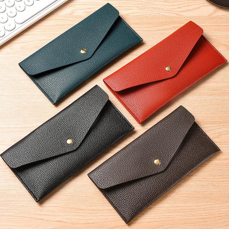 New Women's Wallet Long Thin Clutch Bag Simple Fashion Large Capacity Soft Pickup Card Bag Mobile Phone Bag Wallet