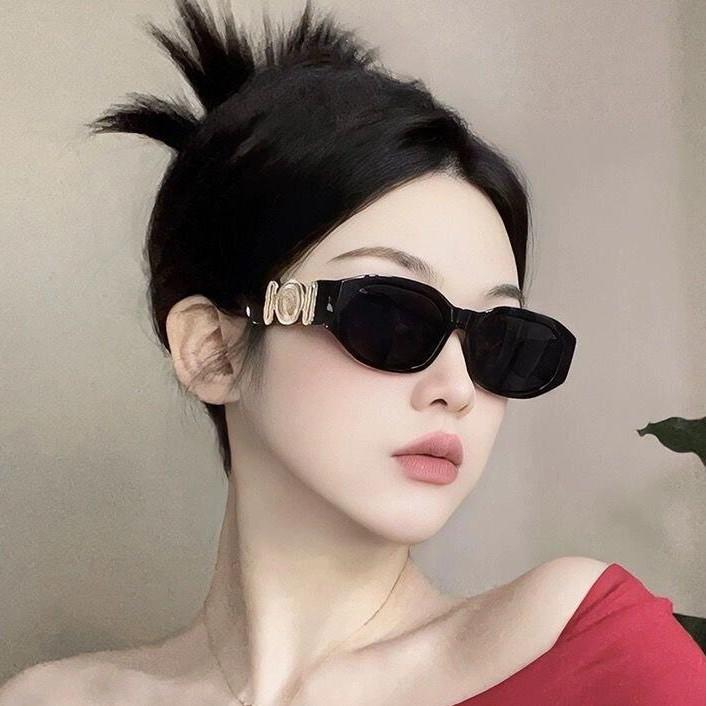 Celebrity-Inspired Xiaohongshu Trending Retro European and American Style Sunglasses for Men and Women Street Fashion Polygon Sunglasses