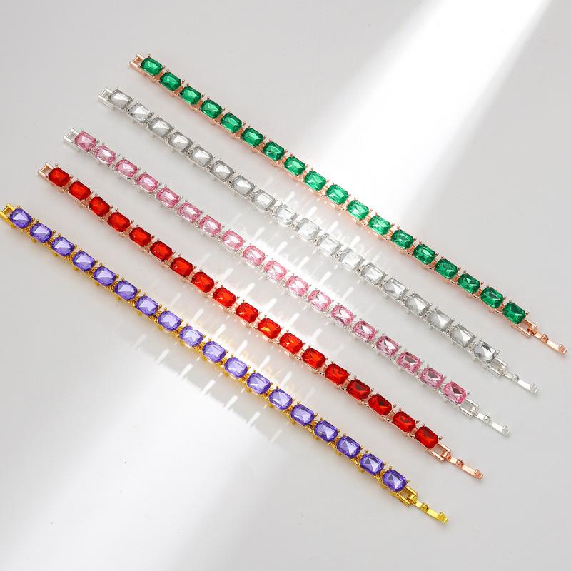 European and American Hot Selling Zircon Bracelet Gold-plated Alloy Cross-border Amazon Export Special Bracelet Specializing Bracelet