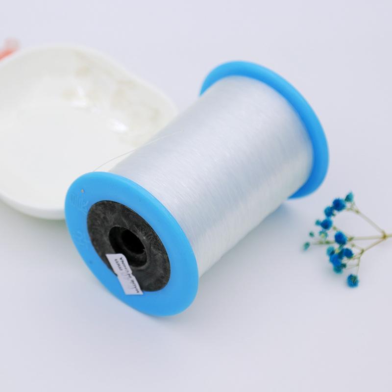 Large Roll Non-Elastic Transparent Fishing Line Jewelry Beading Line Handmade Line Nylon Transparent Fishing Line Polyester Crystal Fishing Line