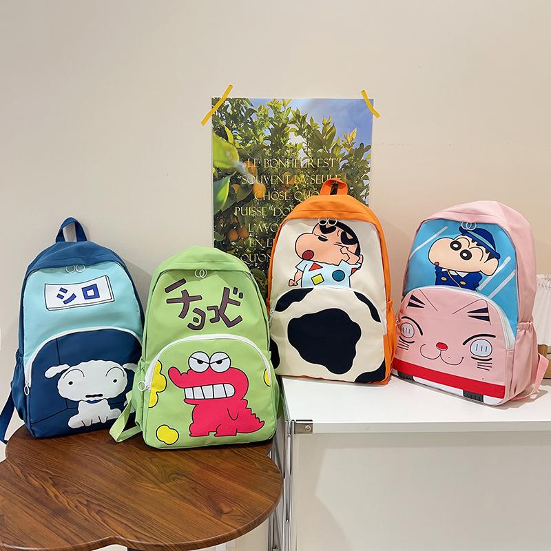 School Bag Junior High School Girls New 2025 School Season Cartoon Cute Print Large Capacity Burden Reduction Spine Protection Student School Bag