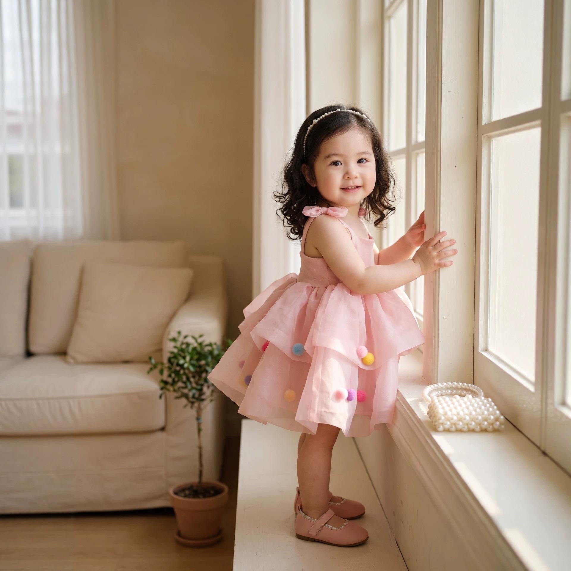 Carefully Selected Girls' Strap Princess Dress, New Summer Children's Clothing, Korean Style Mesh Dress for Babies, Children's Butterfly Dress