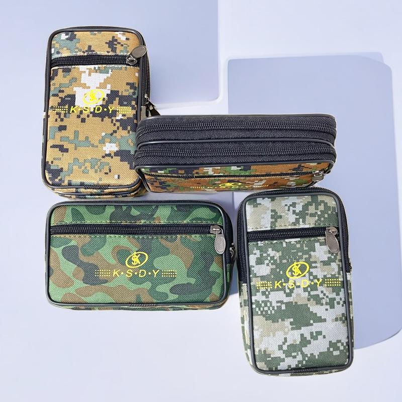 7-inch large mobile phone waist bag men's mobile phone bag construction site Men's waist bag camouflage men's bag wholesale