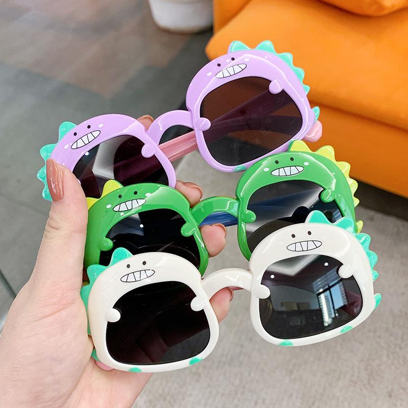 Children's Glasses Trendy Children's Baby Sunglasses 2024 New Cute Little Dinosaur Cartoon Sunscreen Sunglasses for Boys and Girls