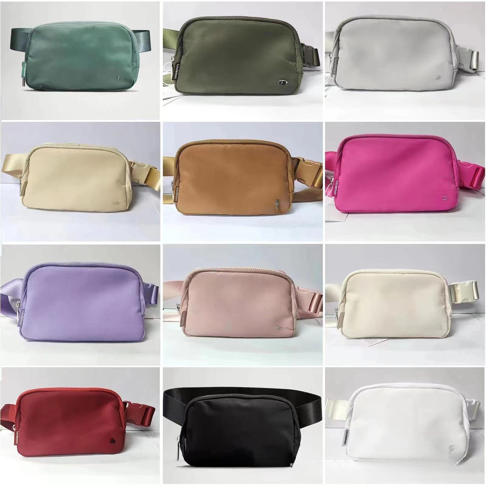Amazon's same style sports waist pack, metal logo, multi-functional waist pack, outdoor running waist pack, phone storage, crossbody design