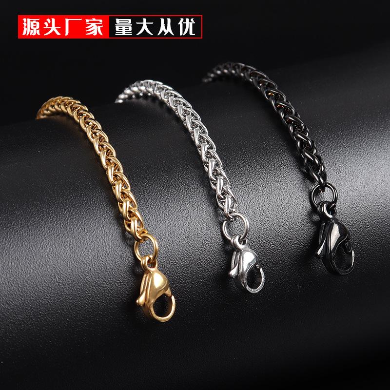Hip-Hop Style Stainless Steel Dragon Bone Chain for Men, Fashionable and Versatile, Blue Titanium Steel Necklace Accessory, Trendy Hot Item