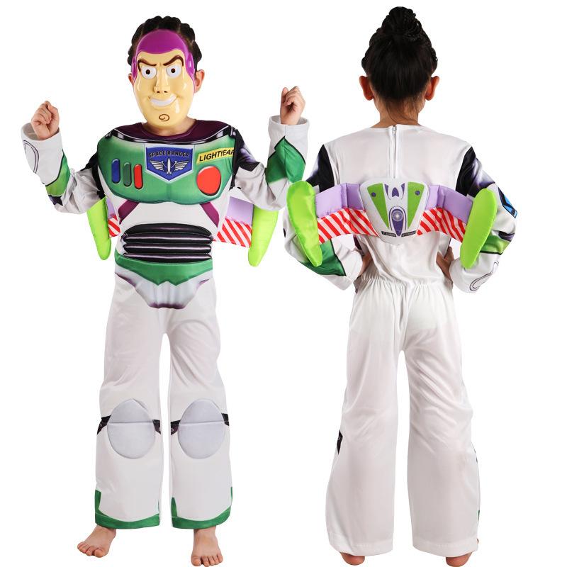 Buss Lightyear Kids Superhero Cosplay Halloween Birthday Party Theme Anime Costumes