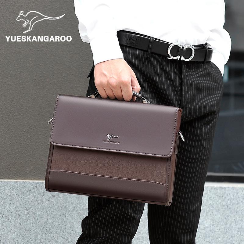 Mike Kangaroo Men's Bag Handbag Business Briefcase Business Travel Office Backpack Stereotype Large Capacity Shoulder Bag