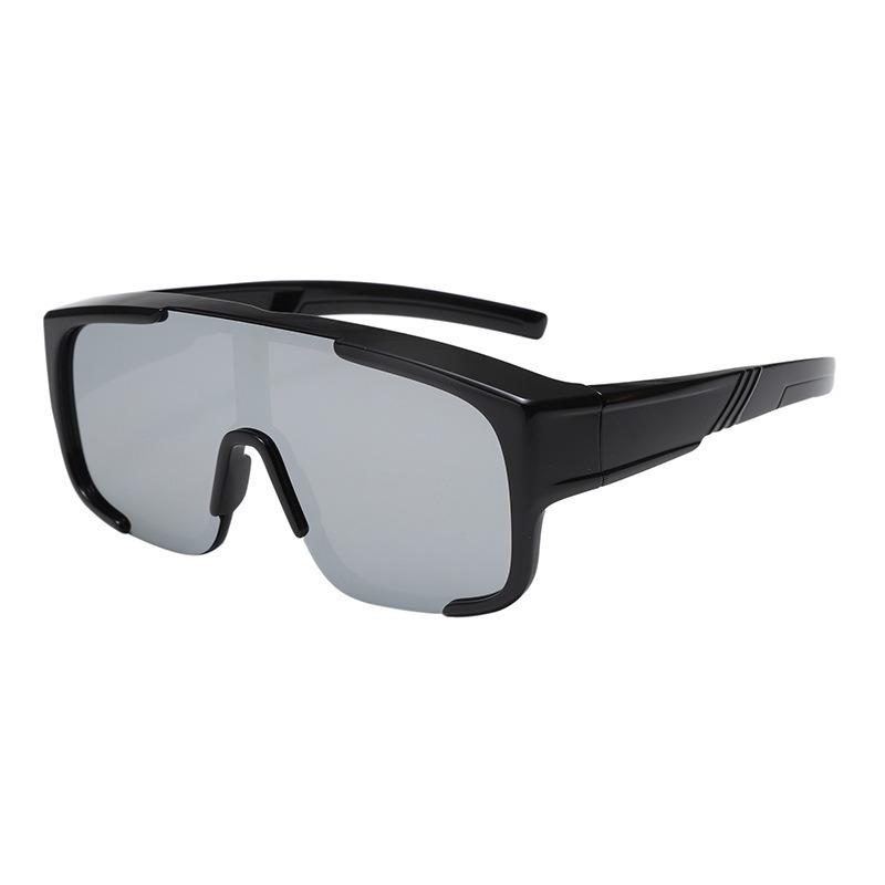 2025 New Adult Sunglasses Personalized Square Frame Set of Glasses Internet Celebrity Outdoor Uv Glasses Factory Sports Cycling