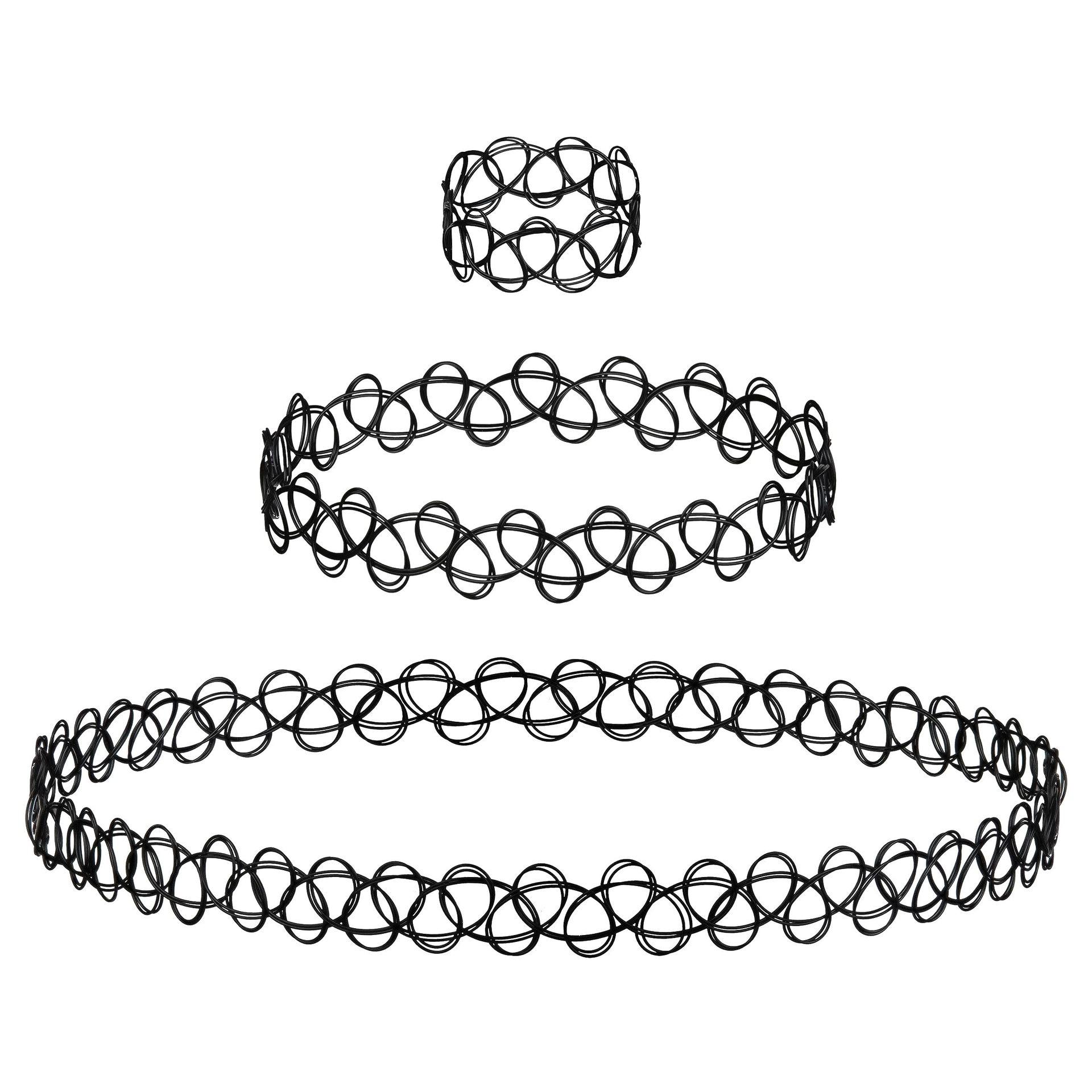 Cross-border elastic collar fishing line clavicle chain necklace necklace collar tattoo collar Amazon cross-border hot sale batch