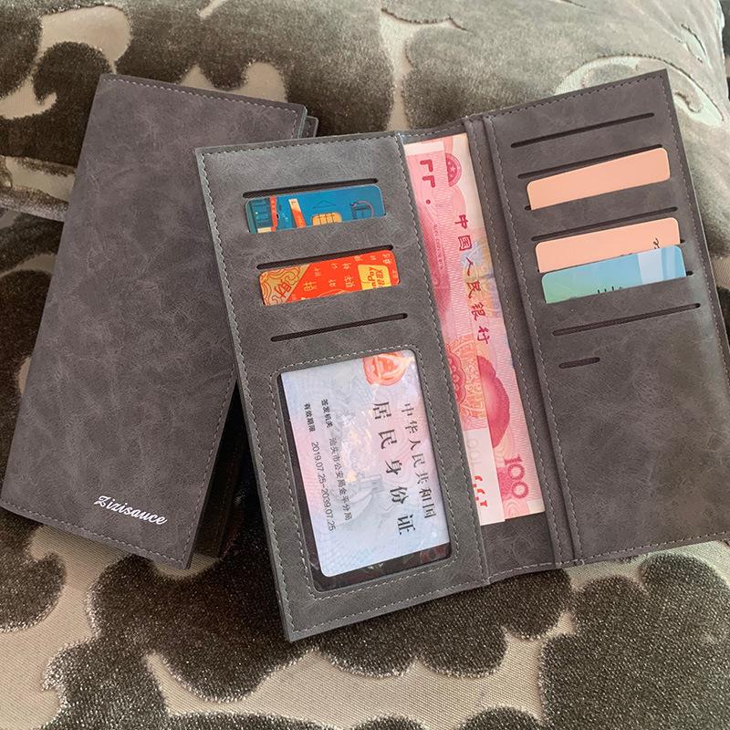 Canvas Wallet for Men, Short Style, Ultra-Thin Minimalist Wallet for Students, Simple Design That Can Hold a Driver's License, Men's Front Wallet, Thin and Trendy