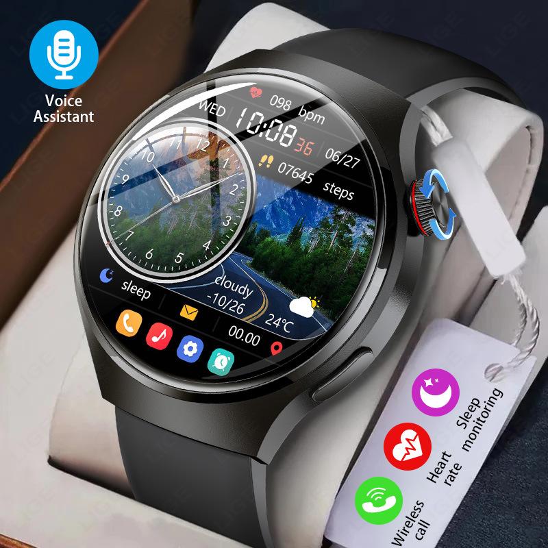 New Foreign Trade Smart Watch Waterproof Gt4 Call Reminder Heart Rate Health Monitoring Men's Watch Dropshipping