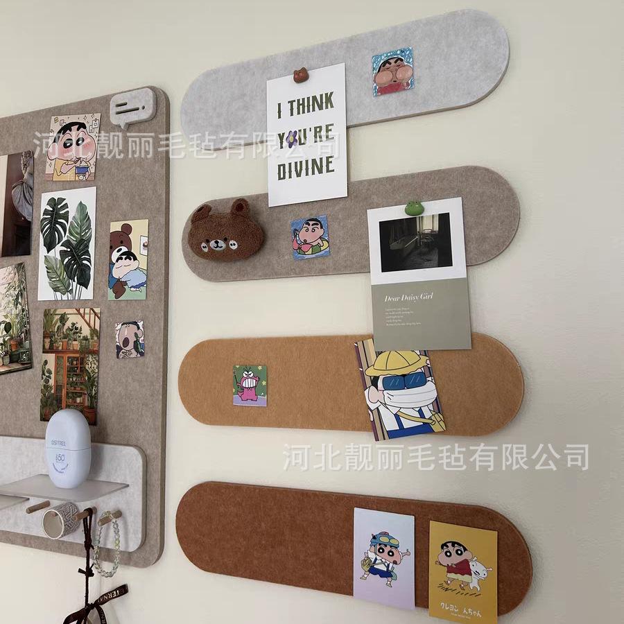 Instagram photo wall felt board self-adhesive for storing polaroids, keys, and jewelry, suitable for shop, bedroom, wall, and desktop decoration