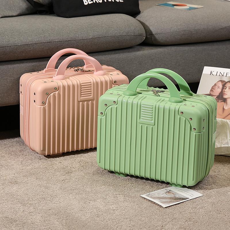 Factory Direct 14inch Small Suitcase Suitcase Wedding Accompaniment Gift Box Toolbox Lightweight Boarding Case Cosmetic Case