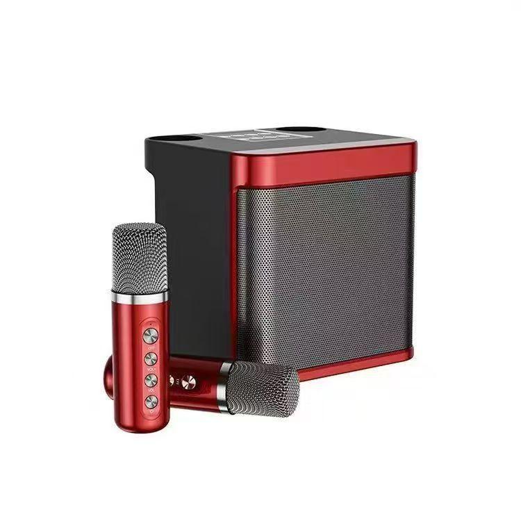 Cross-border YS203K speaker wireless Bluetooth sound card microphone all-in-one machine for home and outdoor KTV audio
