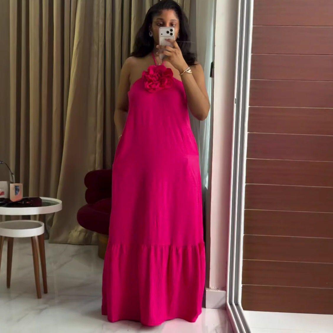 European and American Cross-Border Women's Fashion 2026 Summer New Style Sexy and Elegant Long Floral Dress with Straps for Women