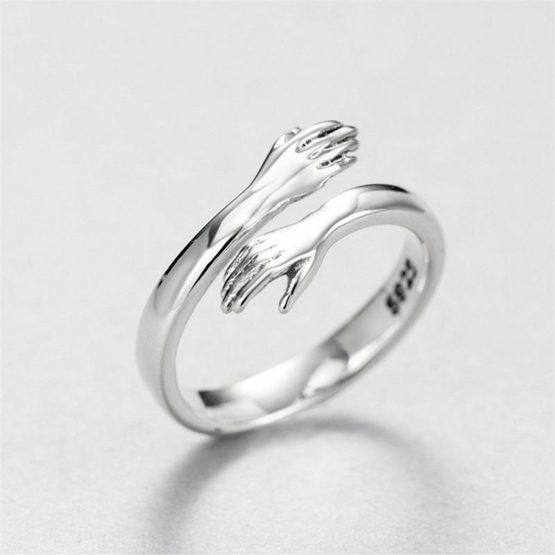 Carlisle Love Embrace Couple Rings Korean Style Jane Eyre Fashion Embrace Rings Open Couple Rings Wholesale Jewelry