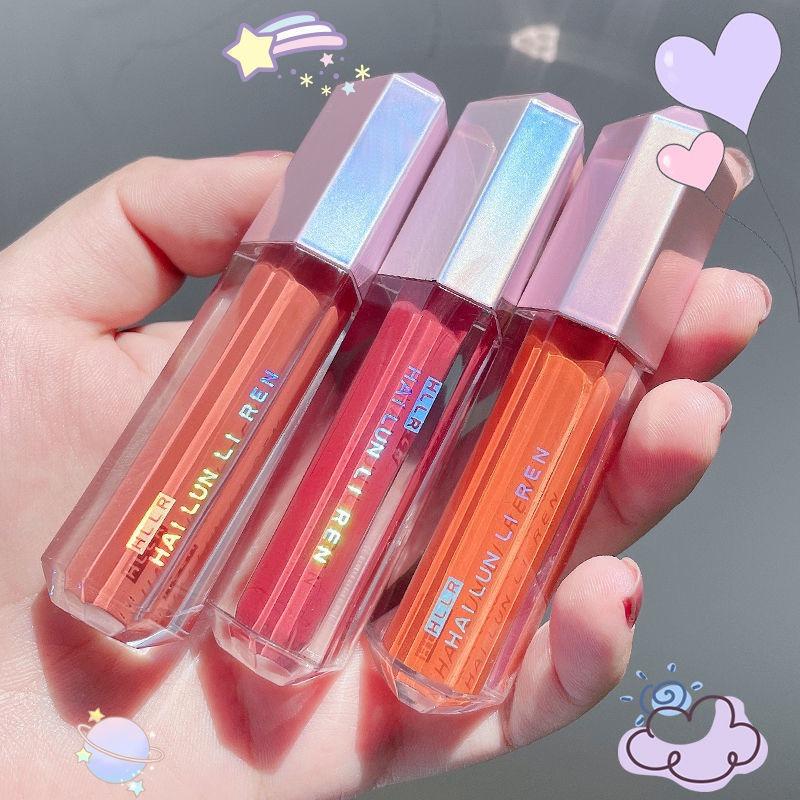 HLLR Chattering Online Celebrity Live Lip Glaze Velvet Fog Matte Lip Mud White Cheap Student Chinese Makeup Lip Gloss