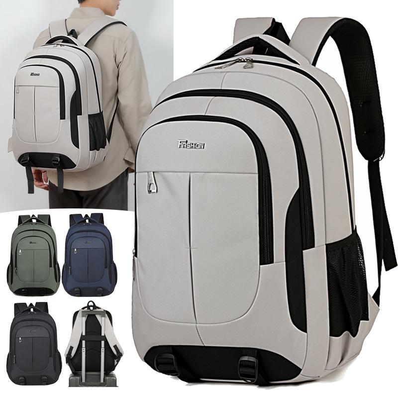 New model school backpack for junior high and high school students, boys' backpack for grades 6-12, travel outdoor backpack, large capacity backpack for boys