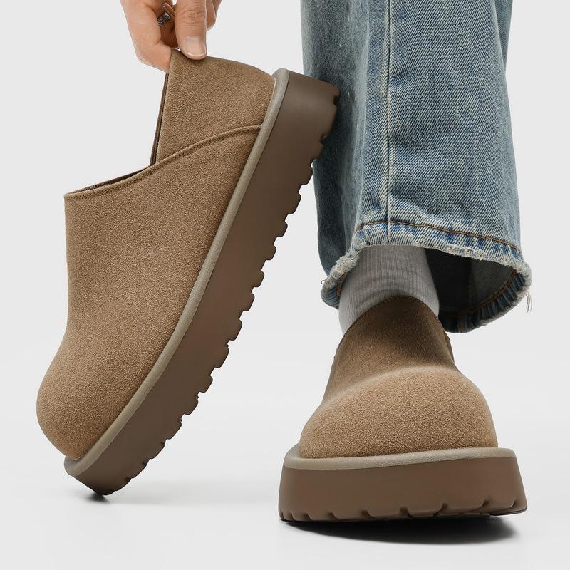 New Style Slip-On Loafers for Men and Women, Thick-Soled Height-Increasing Casual Full-Wrap Two-Way Mule Birkenstock Shoes-222