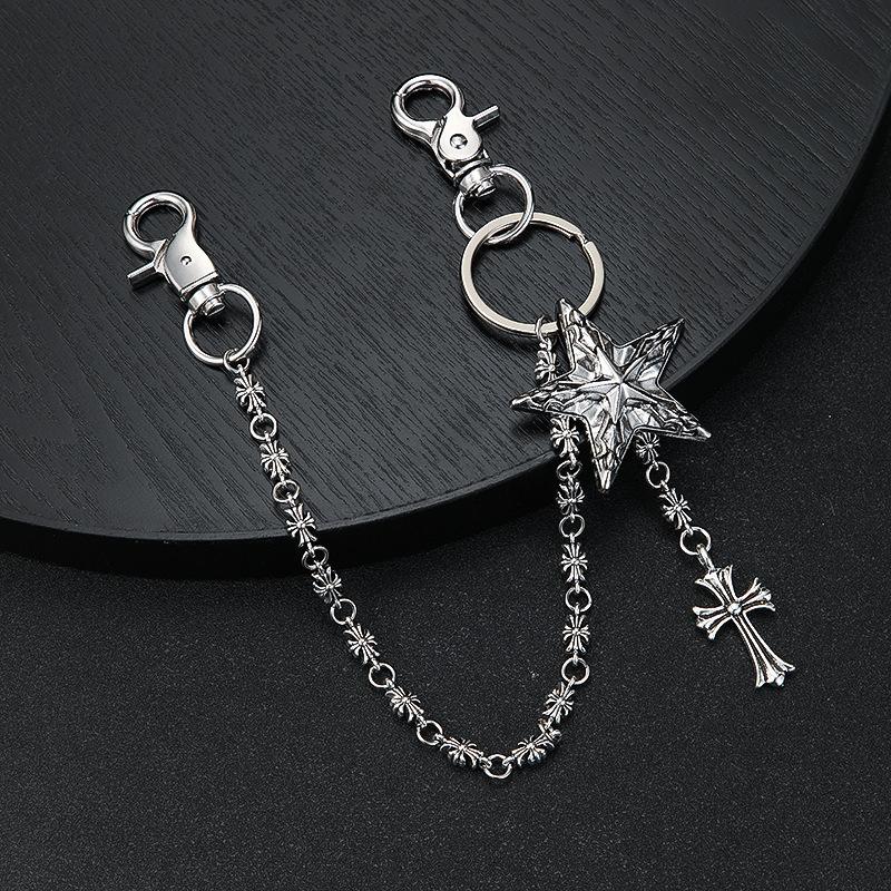 European and American Crodo Element Pants Chain Bag Hanging Chain Sword Ball Bead Cross Waist Chain Lobster Clasp Jeans Chain