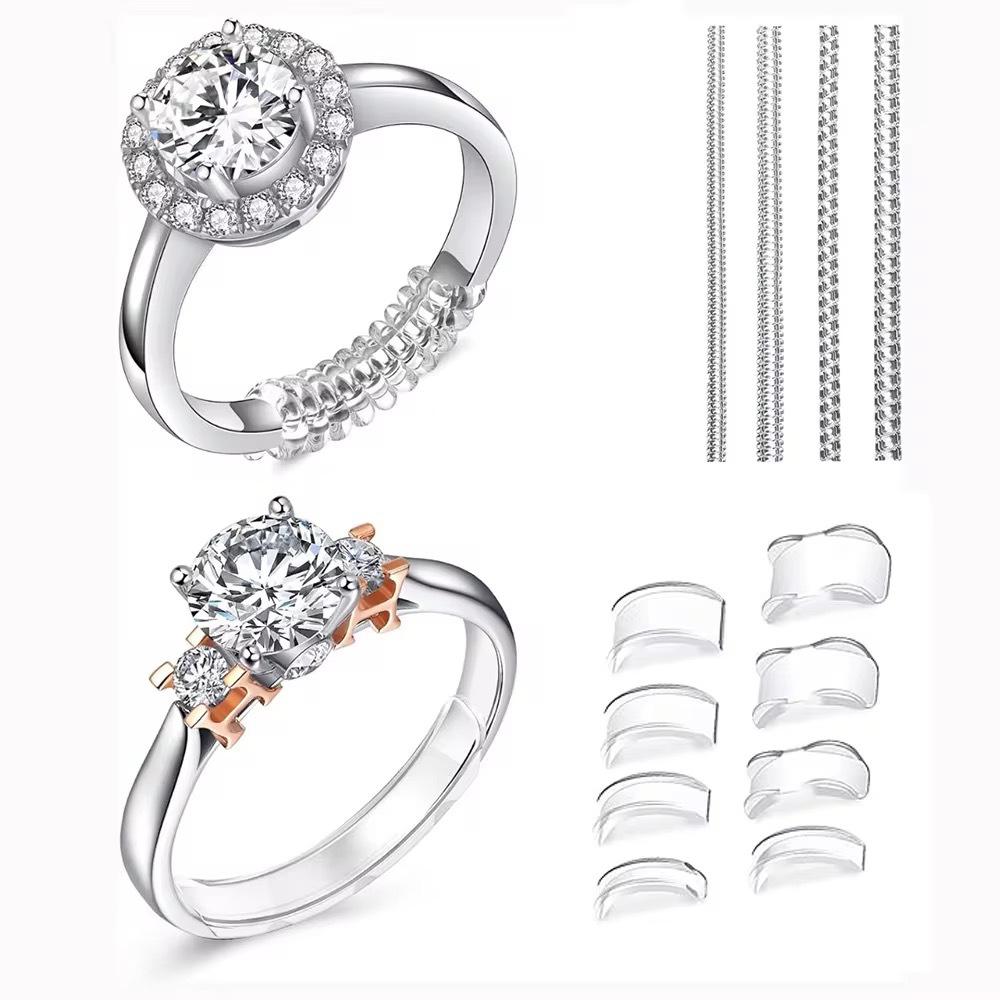 Cross-Border Invisible Ring Adjuster Transparent Spiral Spring Size Reduction Artifact Diamond Ring Winding Anti-Falling Protective Cover