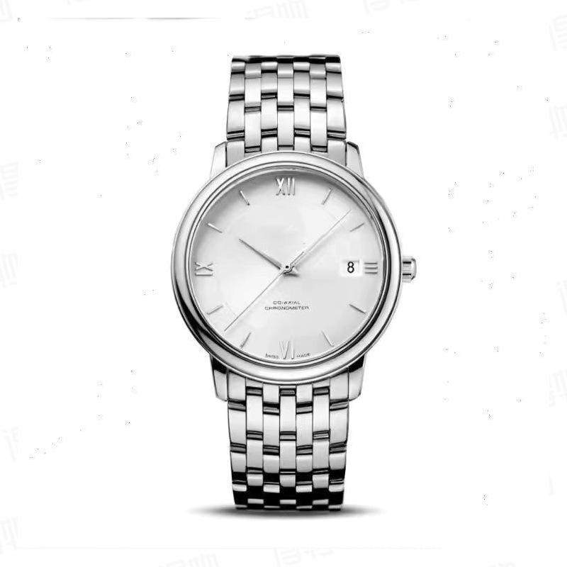 De Ville Series Elegant Men's Watch, Quartz with sweeping seconds, solid steel band, ultra-thin wristwatch, cross-border fashion, available for wholesale