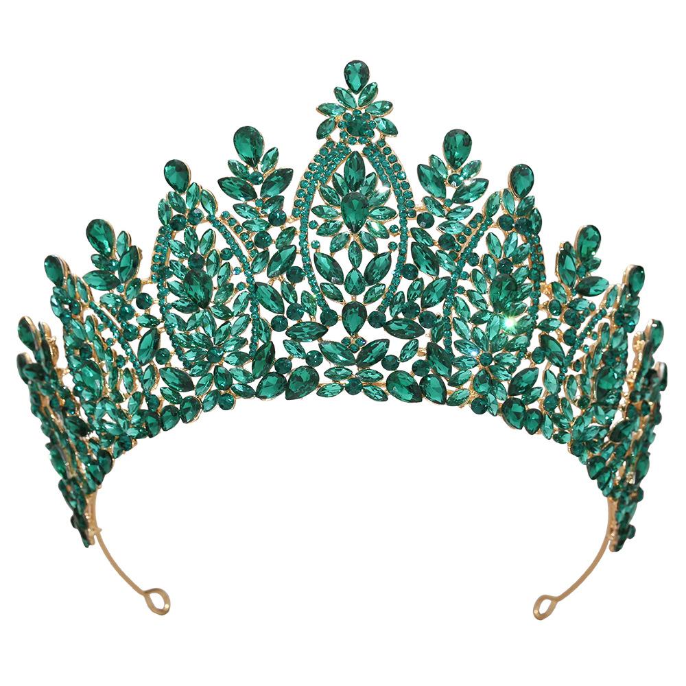 Cross-Border Baroque European and American Beauty Pageant Bridal Crown Headpiece, Hair Accessory Crown, Birthday Coming-Of-Age Ceremony Dress Hair Accessory