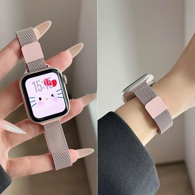 Suitable for Apple Watch, Slim and Cute Milanese Magnetic Metal Watch Band Iwatch12