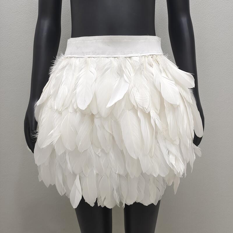 Cross-border Feather Skirt Amazon Hot Sale 11 Color Masquerade Skirt European and American Women Fashion Skirt