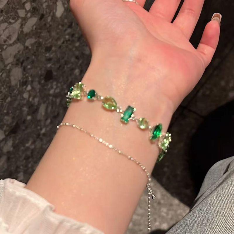 "Wizard of Oz" Flash Green Candy Flash Diamond Bracelet