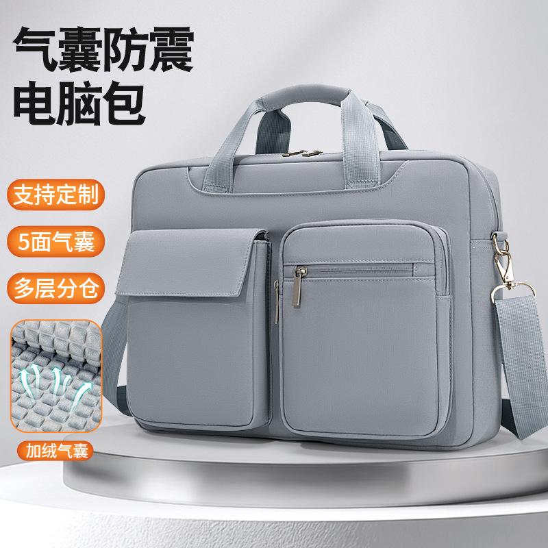 16inch Laptop Bag Oxford Cloth Multi-Pocket Large Capacity Single Shoulder Unisex Handbag Briefcase Custom Logo
