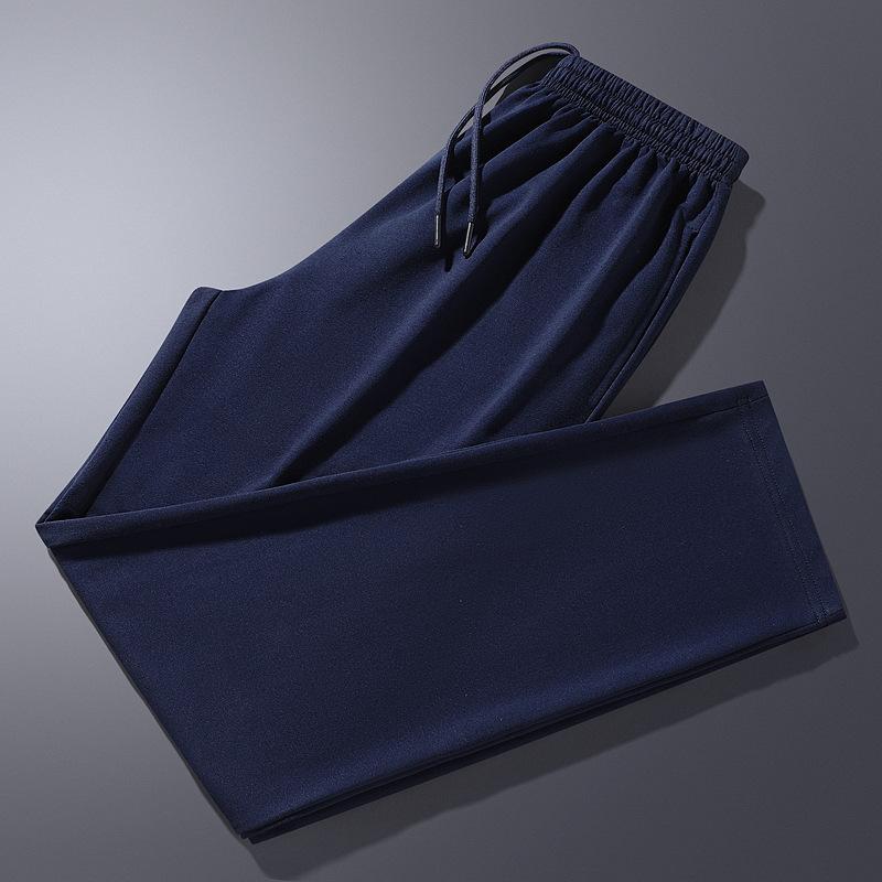 School Uniform Pants Navy Blue Two Stripes Junior High School Primary School Students Straight Sports Pants Dark Blue Pants Group Pants