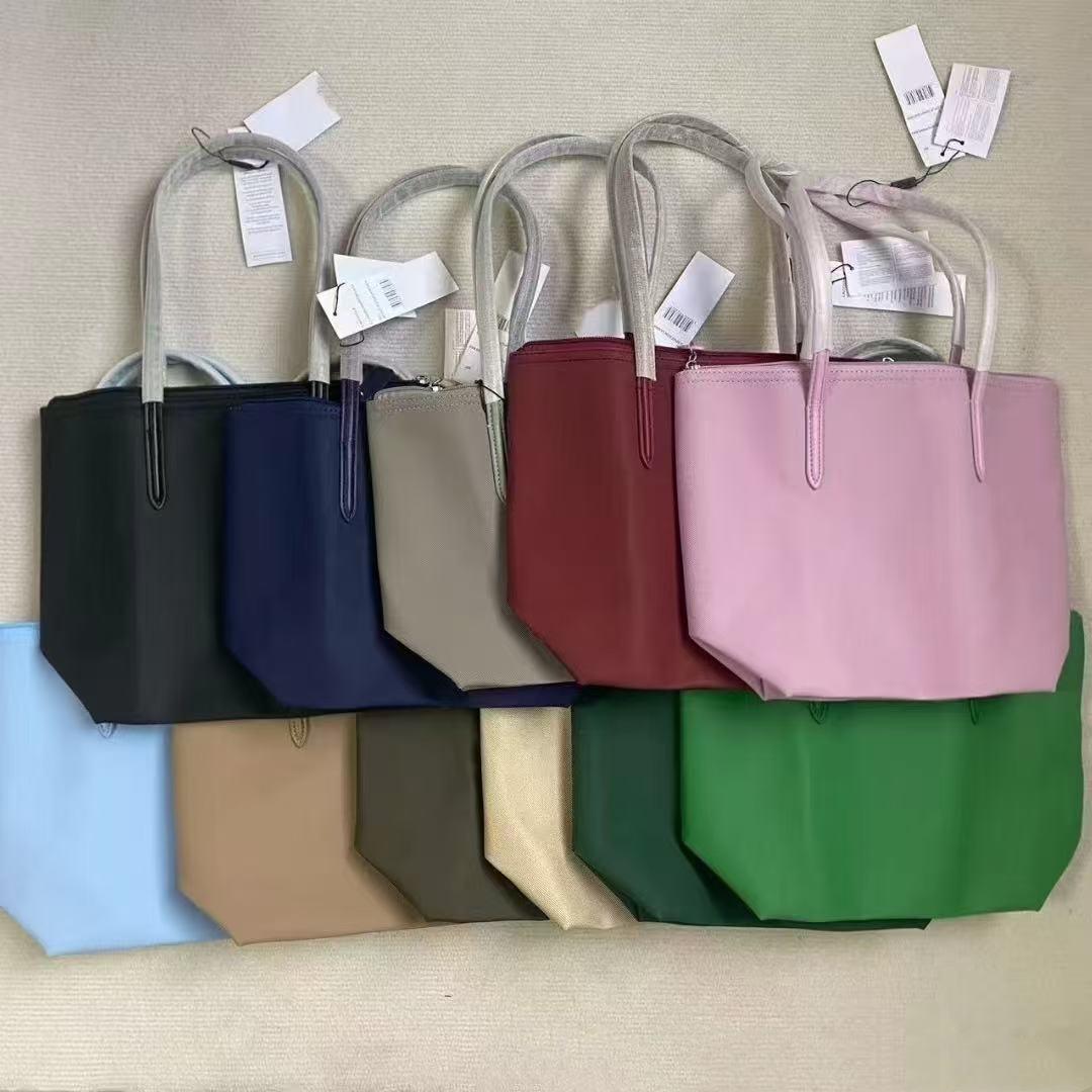 French Crocodile Tote Bag, Size M, Shopping Bag, Handbag, Shoulder Bag, Simple Commuter Bag for Women