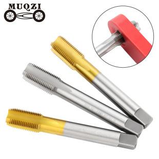 MUQZI bicycle crank thread tap, pedal thread tap, high-speed steel thread tap, for right-hand and left-hand threads, manual tool