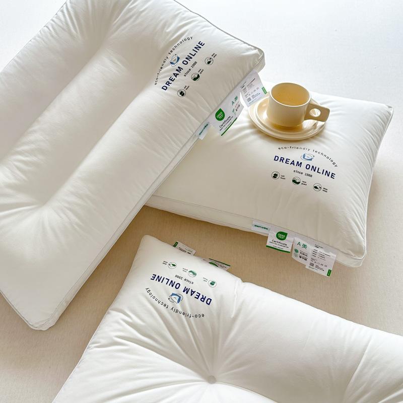 Class a Hotel Pillow That Won'T Collapse after Long-Term Use, Made from Xinjiang Long-Staple Cotton, All-Cotton Fabric Pillow Core, Dream Online Pillow, Shipped from Nantong