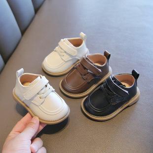 A generation of baby shoes British style small leather shoes men's and women's baby shoes toddler shoes cow tendon bottom baby shoes