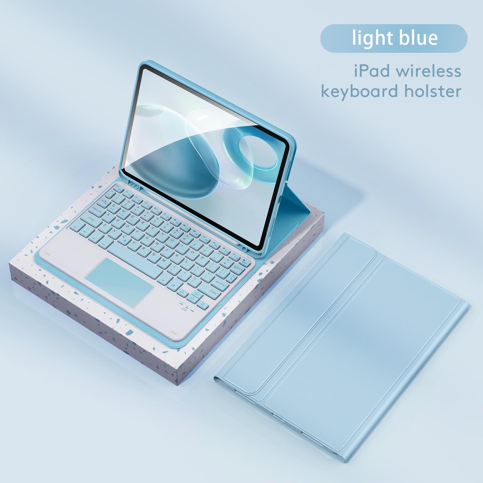 Factory direct wholesale iPad Magic Keyboard protective case with wireless mouse, magnetic detachable design, pen slot, anti-bending stand, for export