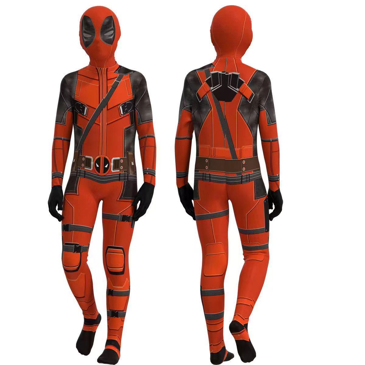 Spider Hero cosplay Costume Child Deadpool Leotard cosplay Halloween Costume Child Adult
