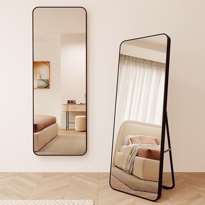 Floor-standing mirror, home wall-mounted dressing mirror, bedroom makeup wall-mounted full-length mirror, dormitory 3D fitting mirror
