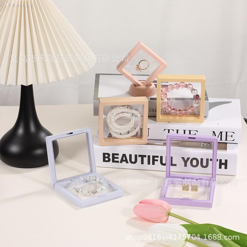 Transparent Pe Film Suspension Box Jewelry Necklace Storage Box Bracelet Jewelry Packaging Box Manufacturer Wholesale