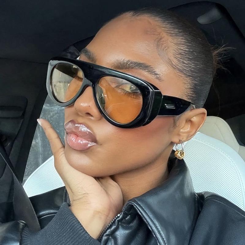 Pilot-Style Sunglasses 2025 New Model European and American Fashion Sunglasses for Women Street Style Sun Protection Sunglasses