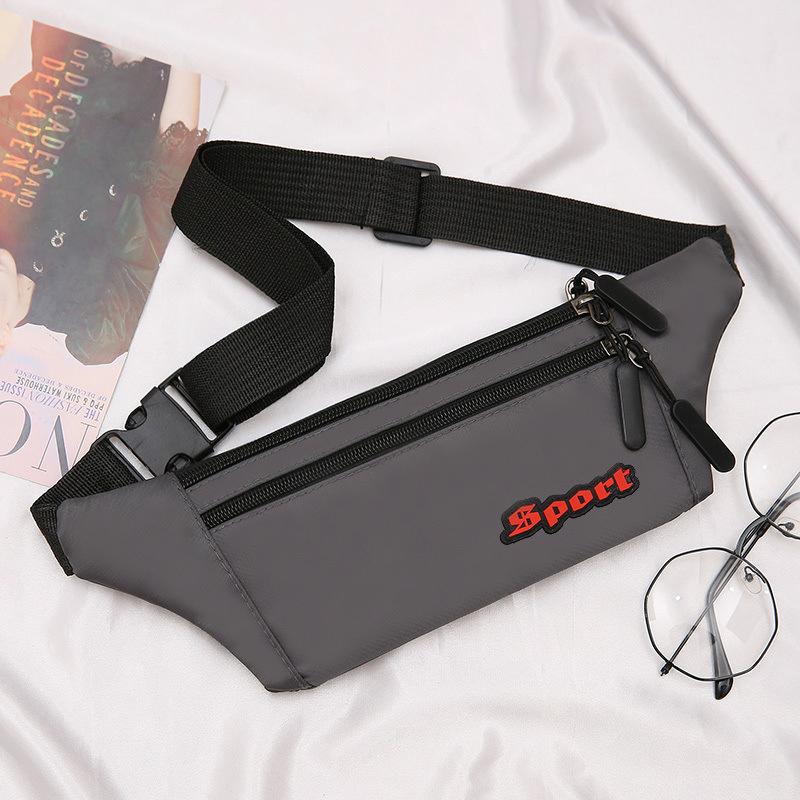 Construction Site Work Waist Bag 2021 Oxford Cloth Casual Waist Bag Thin Close-Fitting Running Sports Mobile Phone Bag for Men and Women